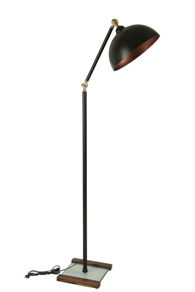 Opviq Stehlampe Lun, Metallkörper Schwarz, 25 25 cm, x