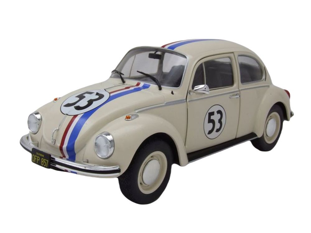 Modellauto VW Käfer 1303 #53 beige Herbie ähnlich