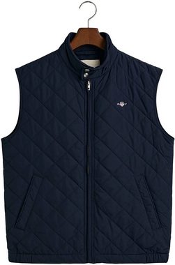 Gant Steppweste QUILTED WINDCHEATER VEST mit Wattierung aus recyceltem Polyester