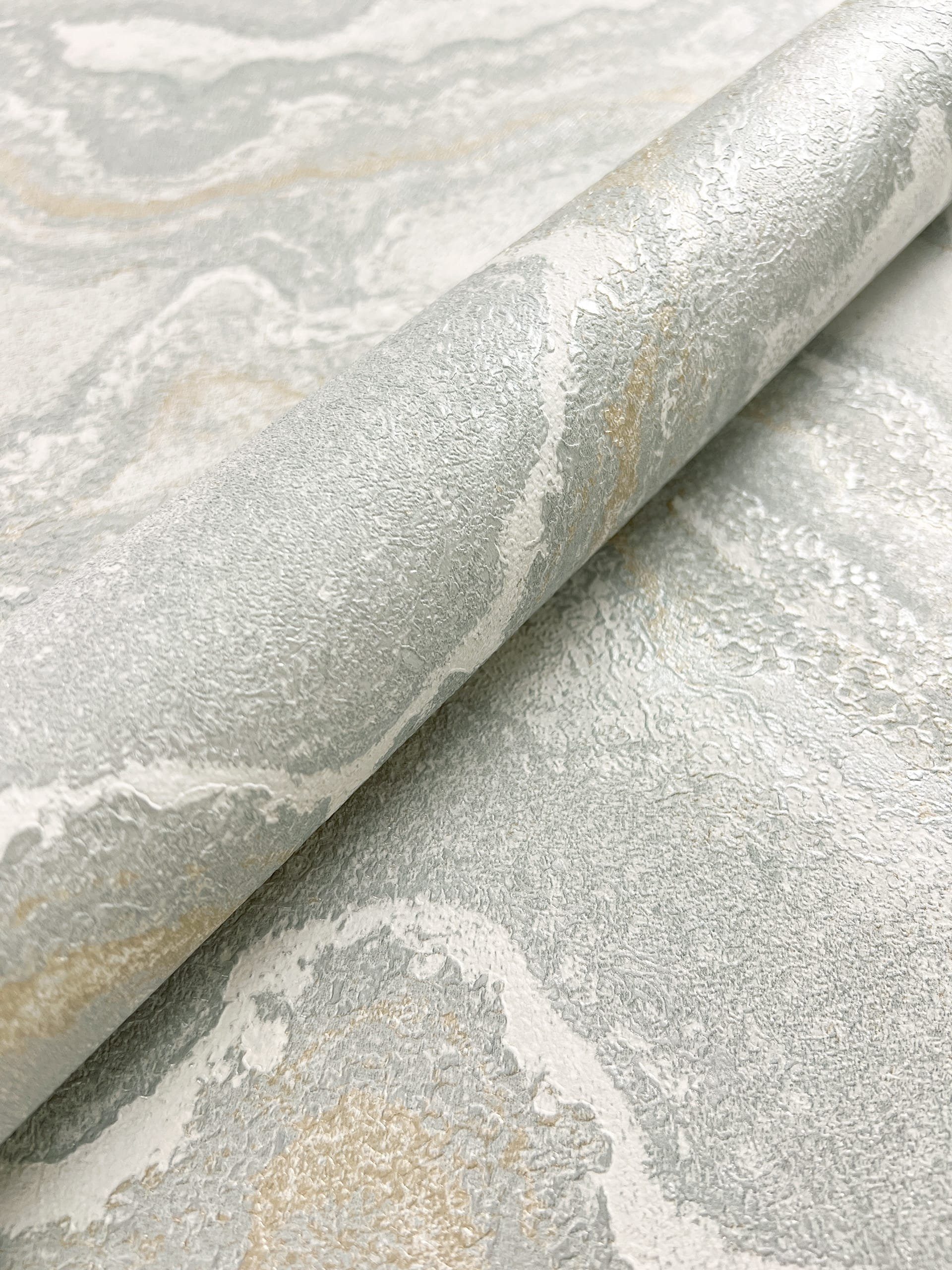 Newroom Vliestapete, Silber Tapete Modern Marmor günstig online kaufen