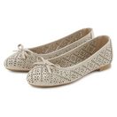 LASCANA Slip-On-Sneaker, Freizeitschuh, Slipper, Halbschuh, Ballerina mit kleinen Cut-Outs VEGAN