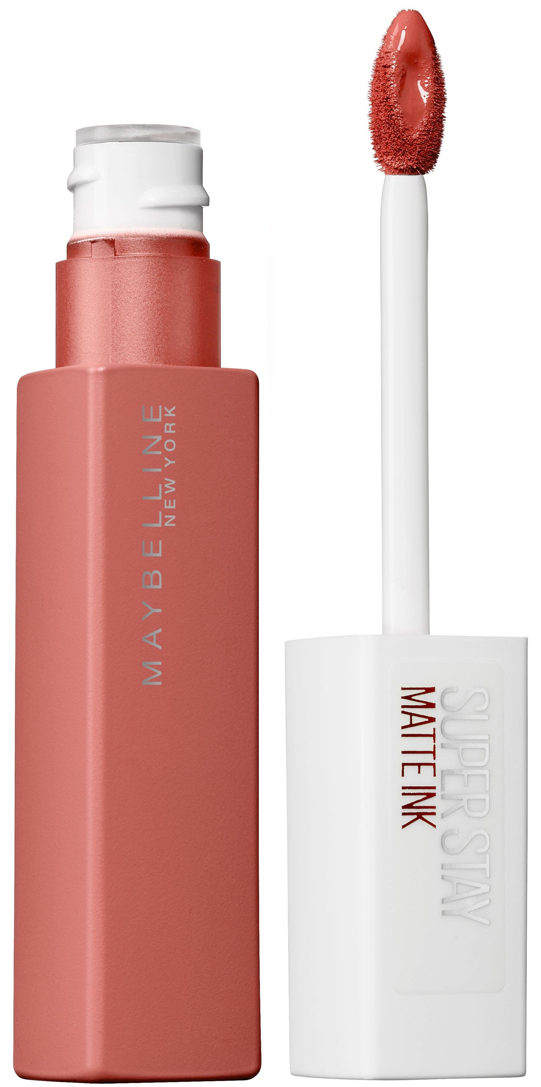 Farbpigmente Lippenstift Stay Finish Super mit Matte Ink MAYBELLINE Hochkonzentrierte YORK mattem NEW angesagtem Nude,
