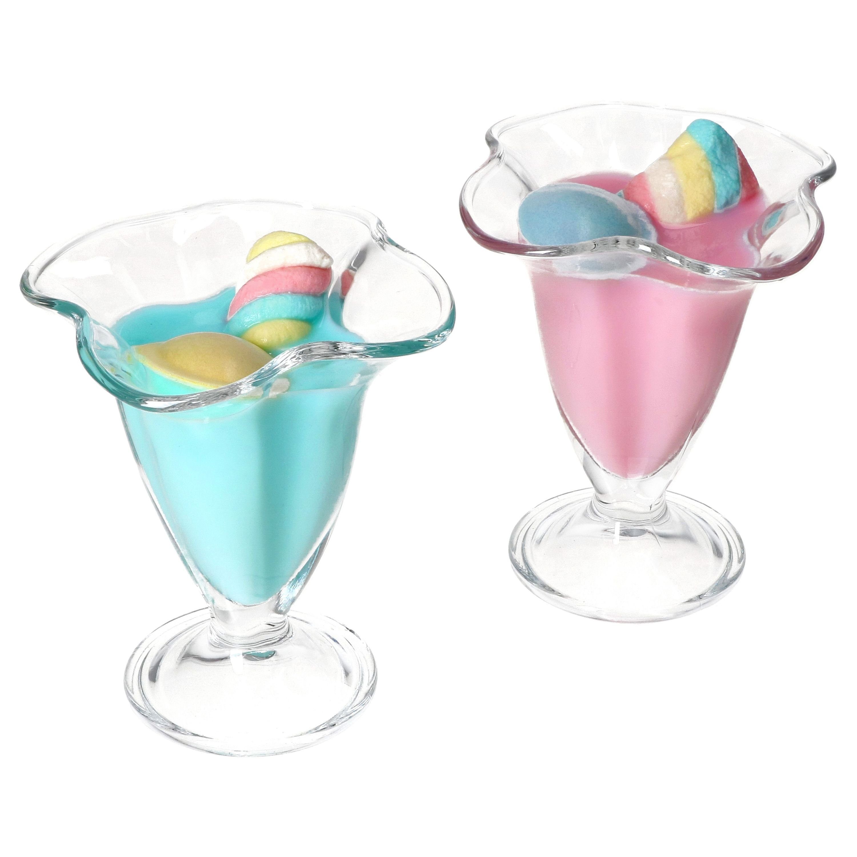 Dessert-Schale, CANA mit Fuß 2x MamboCat Eisbecher 150ml Glas Eisschale