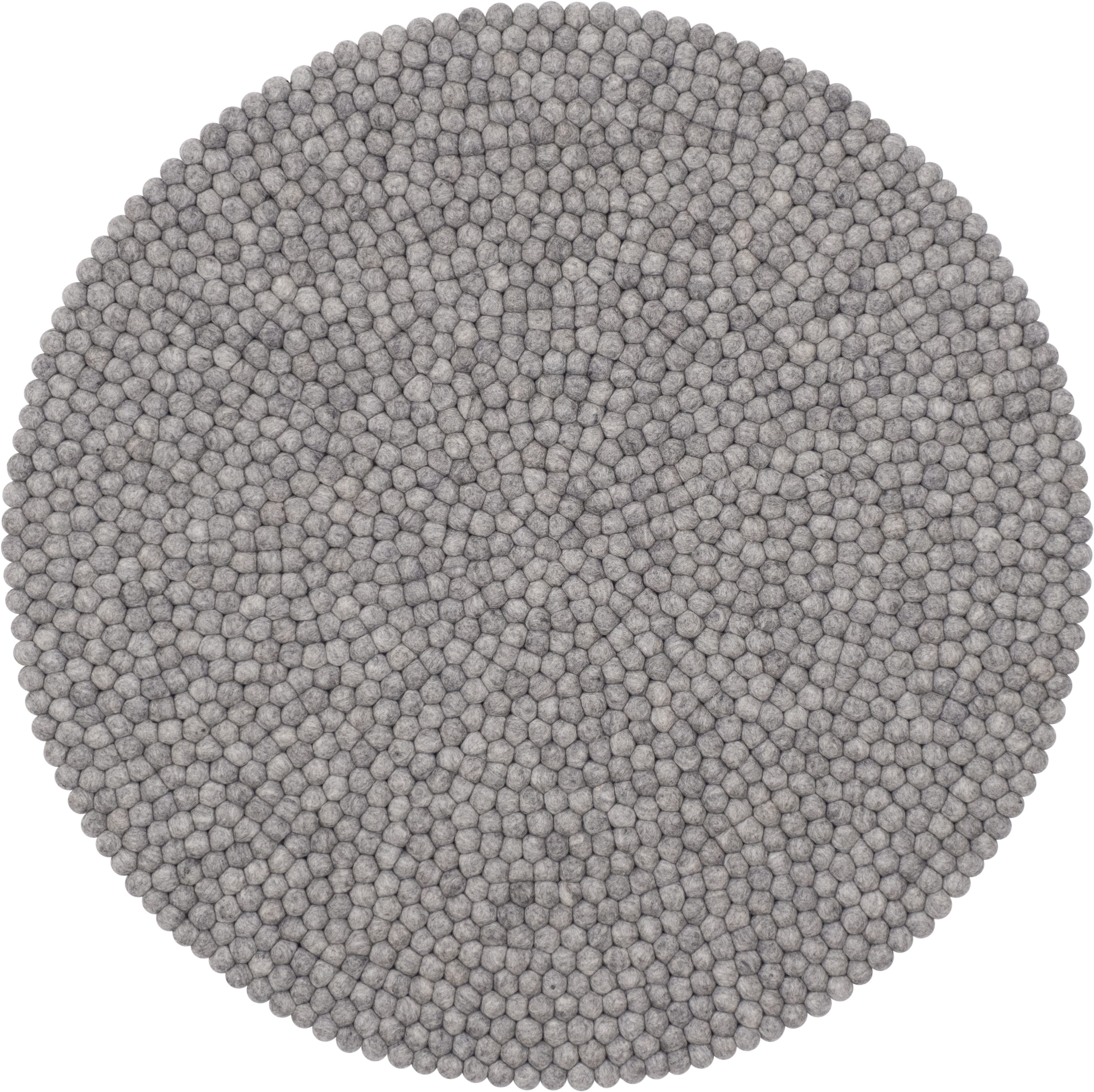 myfelt Wollteppich Carl Filzkugelteppich, 100% reine Schurwolle