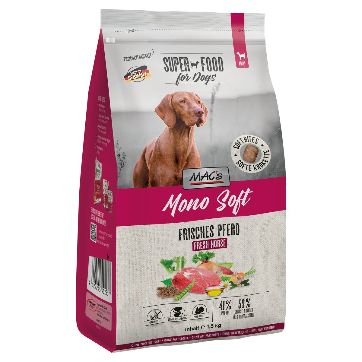 MAC'S Mono Soft Frisches Pferd 1,5 kg, für: Hund