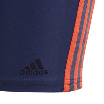 adidas Sportswear Badehose Swim Jammer 3-Streifen Kinder Badehose dunkelblau/orange