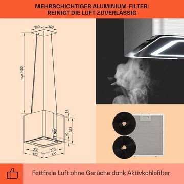 Klarstein Deckenhaube Serie CGCH6-Futurelight-SL Futurelight Smart, Inselhaube Abzughaube Dunstabzugshaube