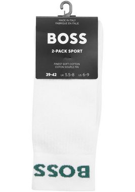 BOSS Socken 2P RS Sport Col CC (2-Paar) mit Logostickereien