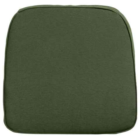 Madison Sitzauflage Sitzkissen für Korbsessel Panama 48x48 cm Grün, (1 St)