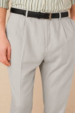 Next Stoffhose Bundfaltenhose aus Leinenmix - Relaxed Tapered (1-tlg)