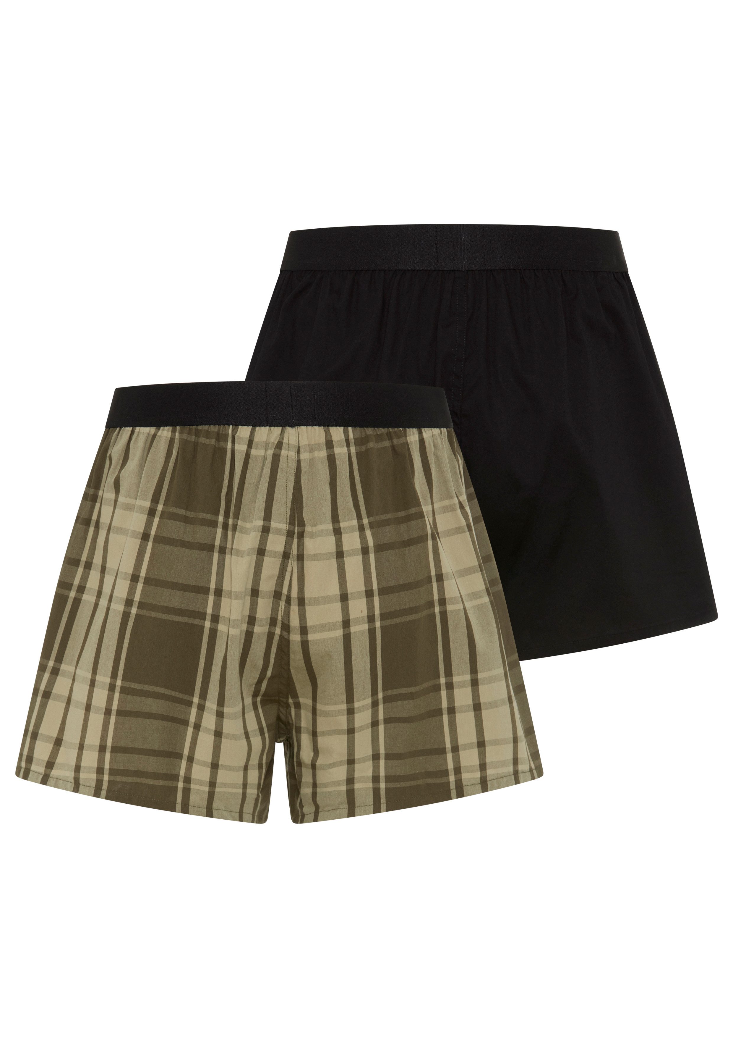 BOSS Pyjamashorts 2P Boxer Shorts EW (Packung, 2-tlg., 2er) mit Logobund