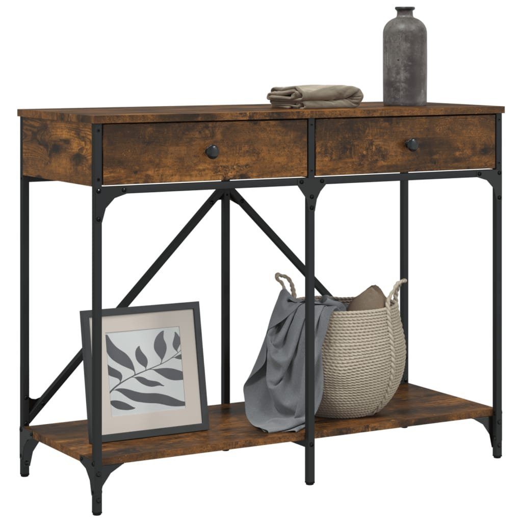vidaXL Beistelltisch Konsolentisch Räuchereiche 100x39x78,5 cm Holzwerkstoff (1-St)