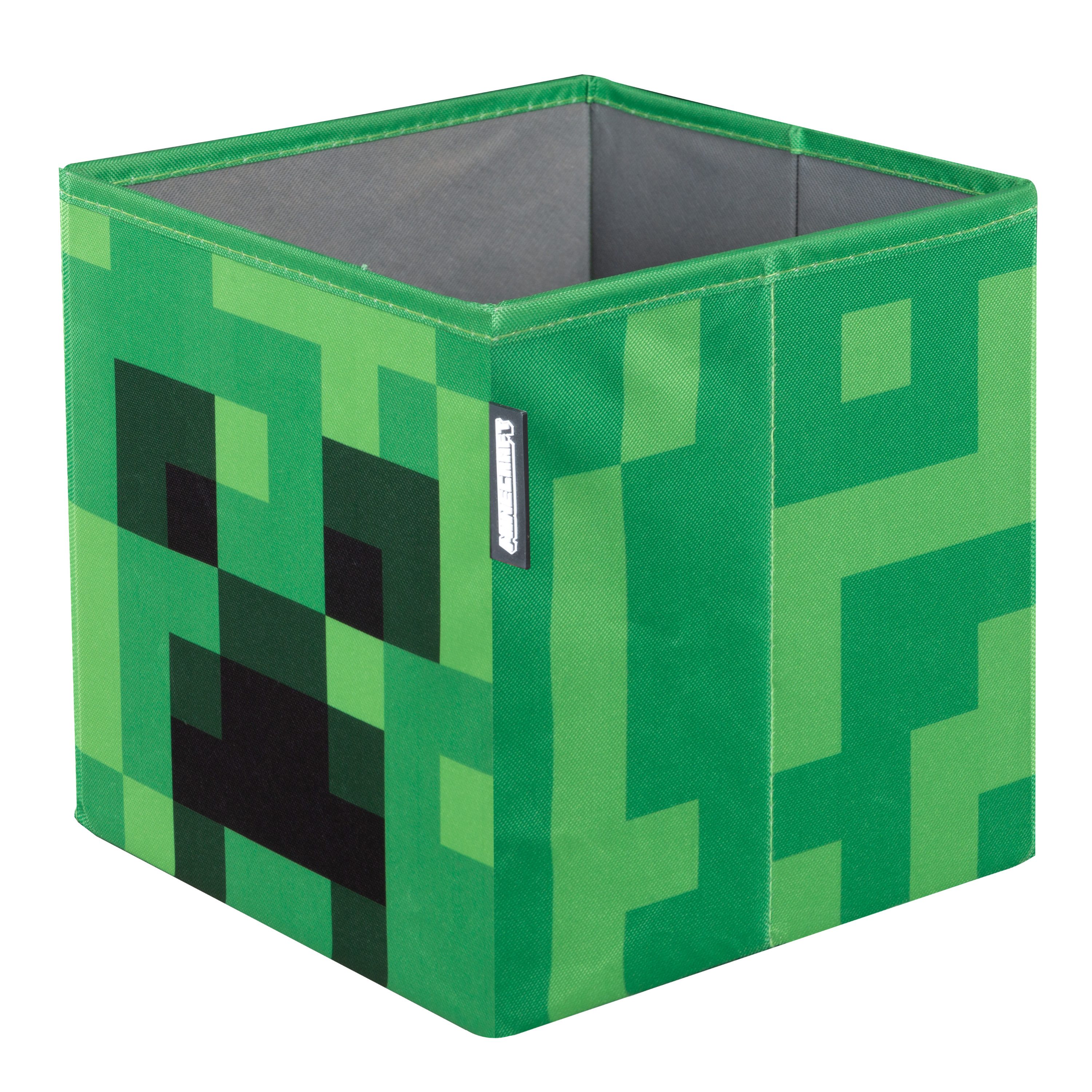Minecraft Aufbewahrungsbox mit Minecraft Motiven bedruckt - Stoff Box faltbar (2er Set), Praktisches Boxen Set - Mit verschiedenen Minecraft Motiven