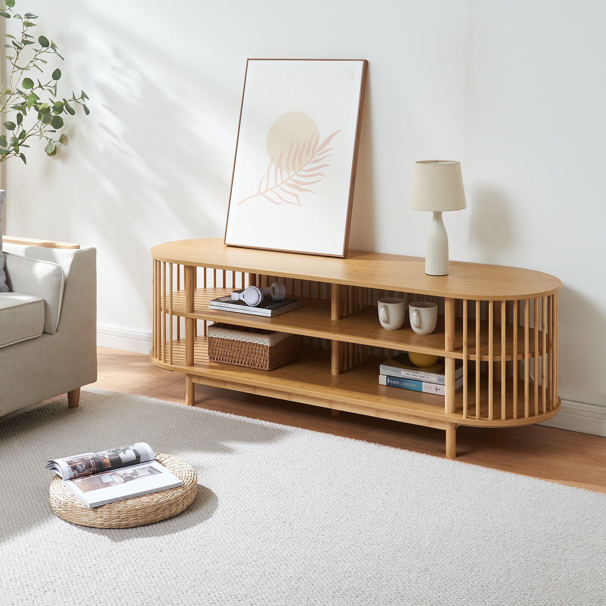 en.casa TV-Schrank Fernsehtisch »Jarvenpaa« 150x48x50 cm günstig online kaufen