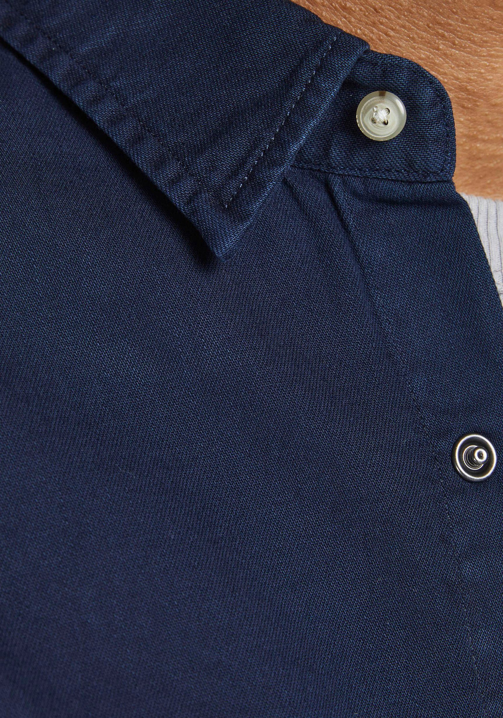 Jack & Jones Jeanshemd JJESHERIDAN im Workwear-Stil mit robuster Baumwollqualität unifarben, modisch, slim fit, Baumwolle, Hemdkragen – Bild 3 von 5