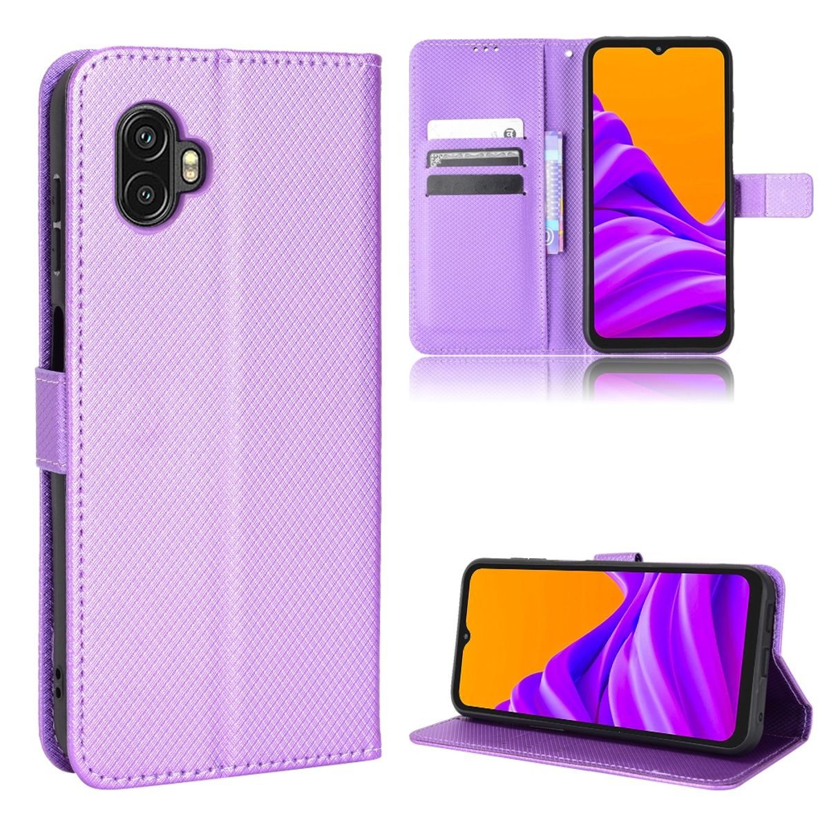 König Design Handyhülle Samsung Galaxy Xcover 6 Pro, Schutzhülle Schutztasche Case Cover Etuis Wallet Klapptasche Bookstyle