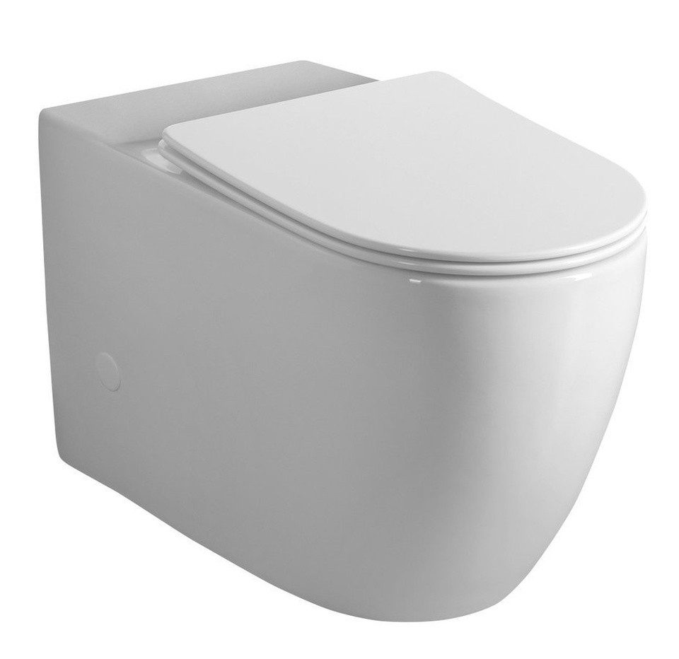 Sapho Tiefspül-WC INFINITY RIMLESS Kombi-WC, Abgang senkrecht/waagerecht, Weiß, Sapho-PC105-111