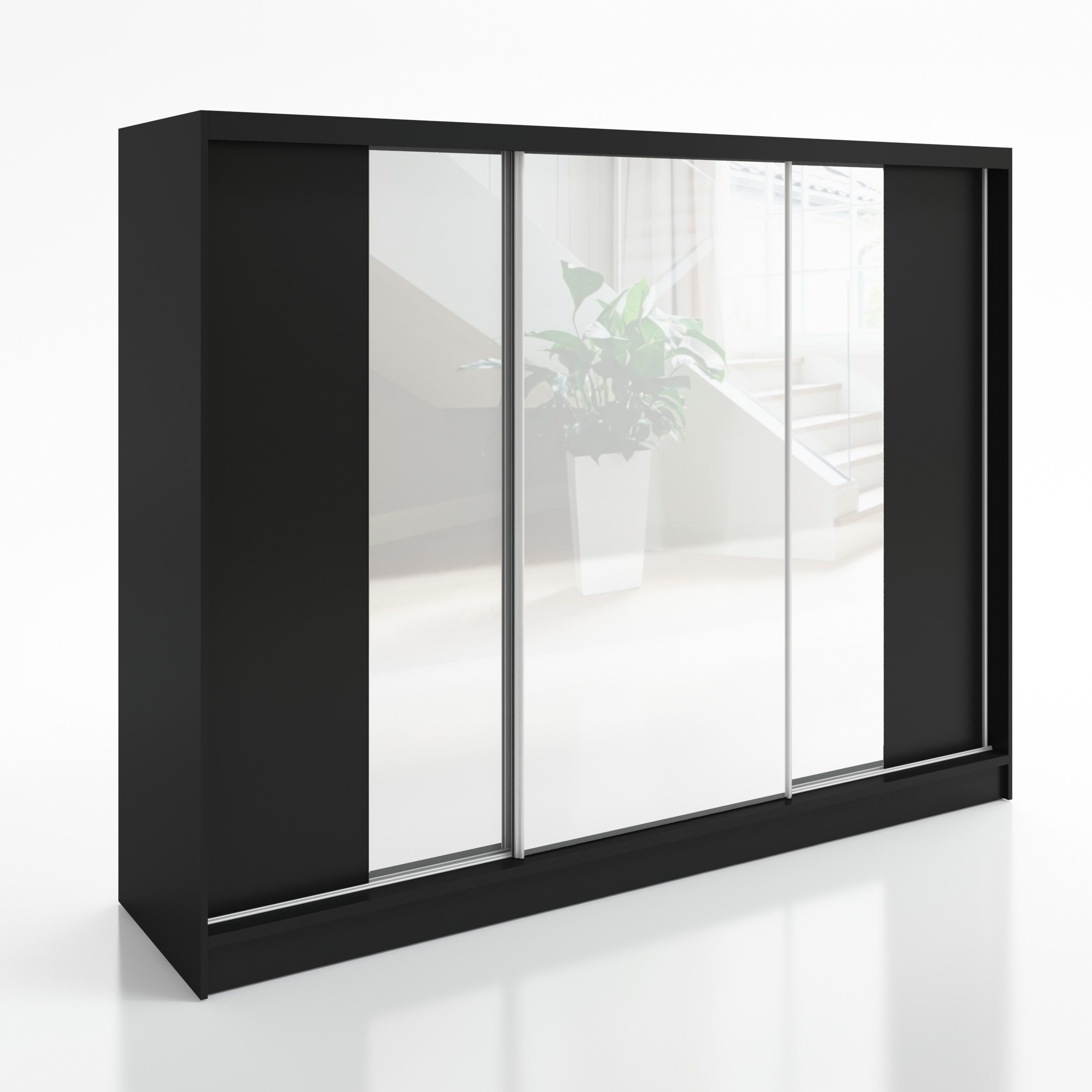 A&J MöbelLand GmbH Schiebetürenschrank VIDA 200 cm 3-türig Schrank mit Schu günstig online kaufen