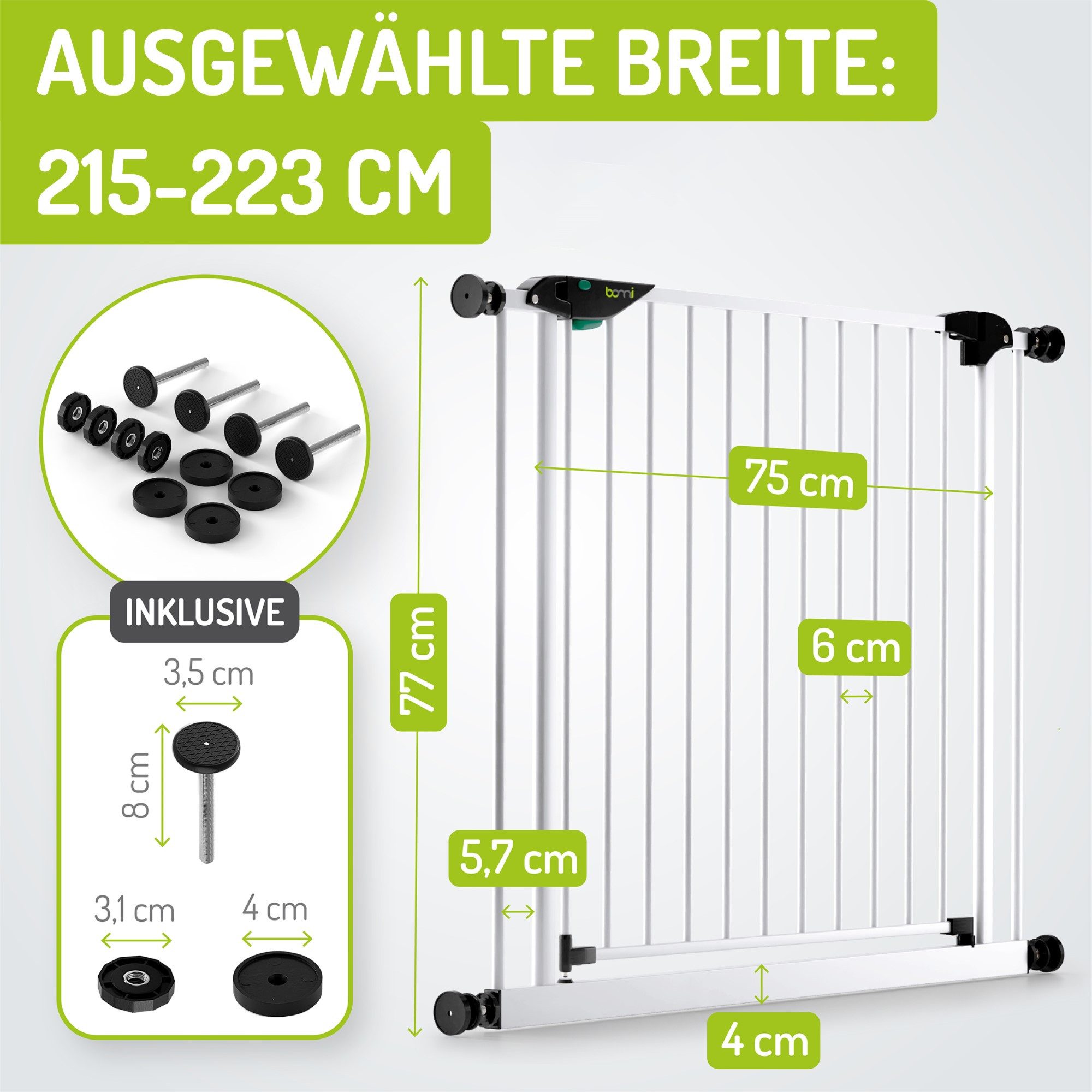 BOMI Türschutzgitter Treppenschutzgitter Ohne Bohren Mira günstig online kaufen