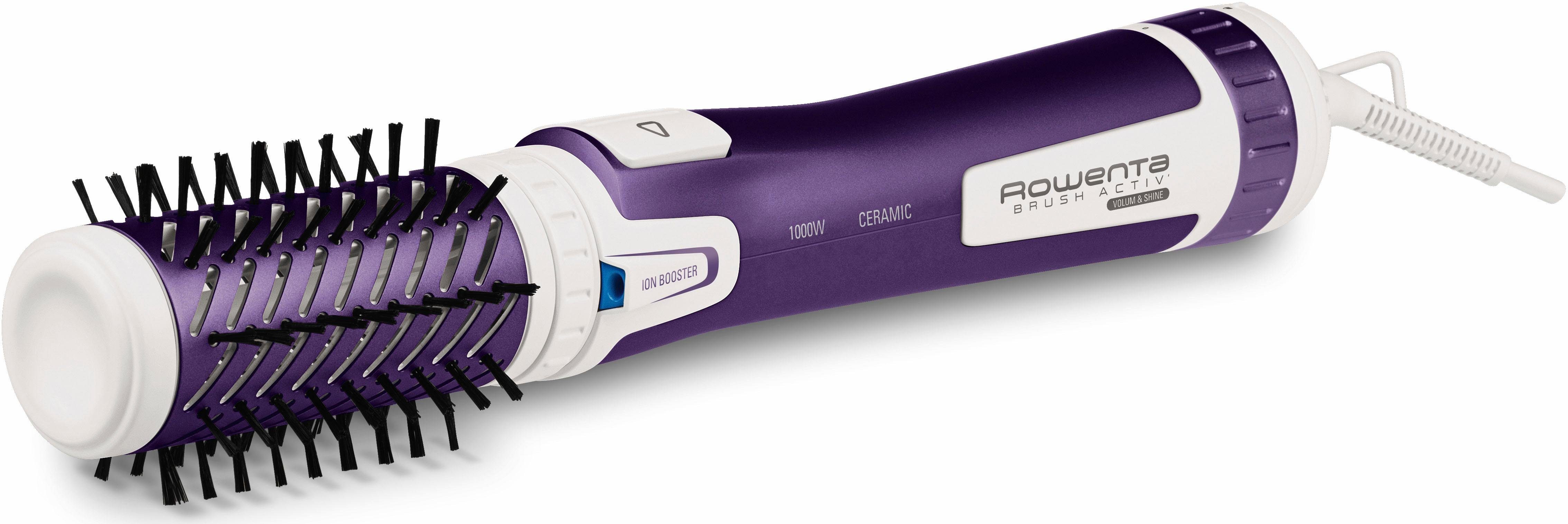 Rowenta Warmluftbürste Brush Activ Volume & Shine, rotierend, 2 Bürstenköpfe, Keramikbeschichtung, 3 Geschwindigkeitsstufen, Kaltstufe, CF9530