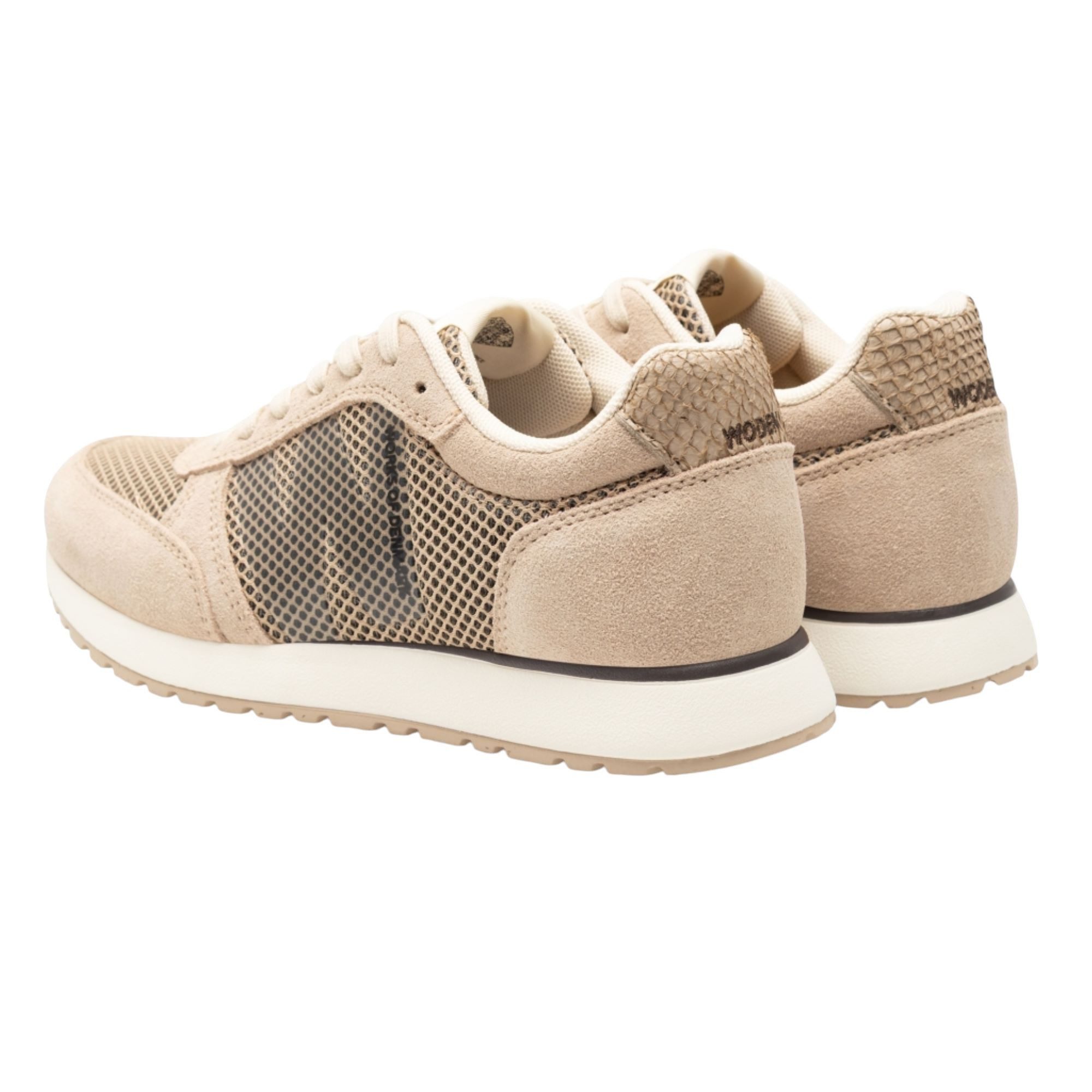 WODEN Ronja Icon (Veloursleder/Mesh) beige Damen Sneaker