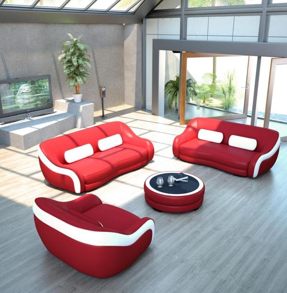 JVmoebel Sofa Schwarze Sofagarnitur 3+2 Modernes Design Couch Set Neu, Made in Europe