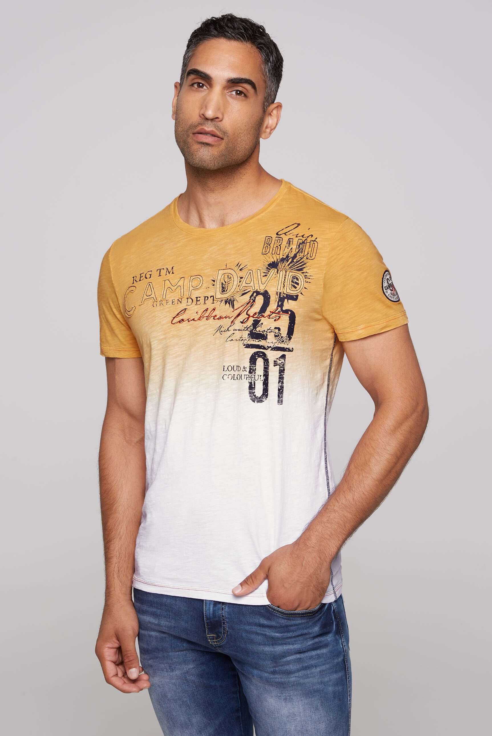 CAMP DAVID Rundhalsshirt aus Baumwolle