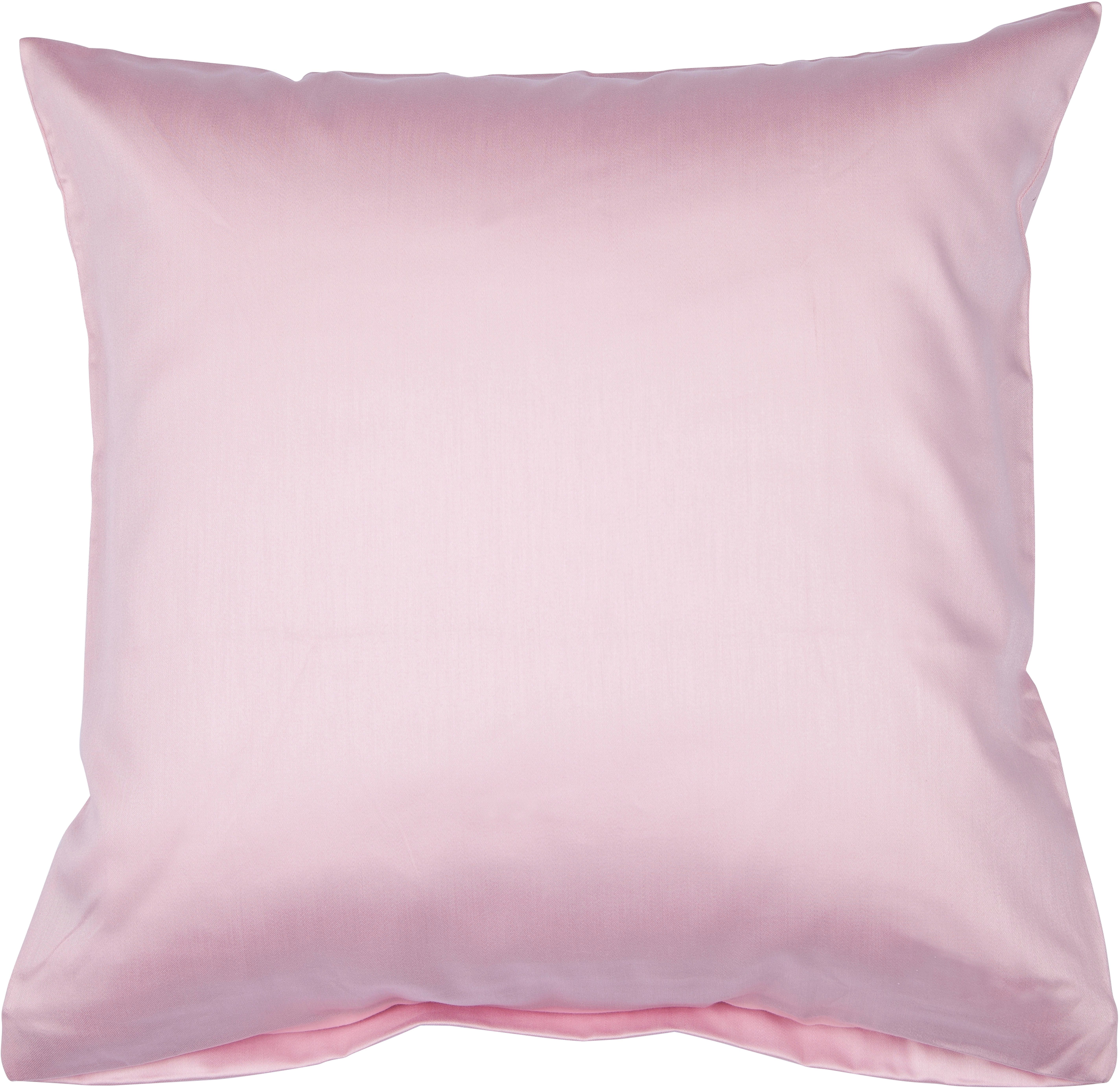 Janine Kissenbezug Colors Mako Satin, (1 Stück), mit Reißverschluss, uni Kissenhülle, feinfädig, 100% Baumwolle