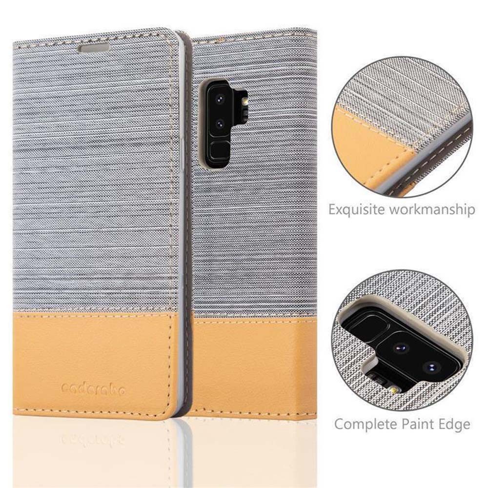 Cadorabo Handyhülle für Samsung Galaxy S9 PLUS Hülle Samsung Galaxy S9 PLUS, Klappbare Handy Schutzhülle - Hülle - mit Standfunktion und Kartenfach