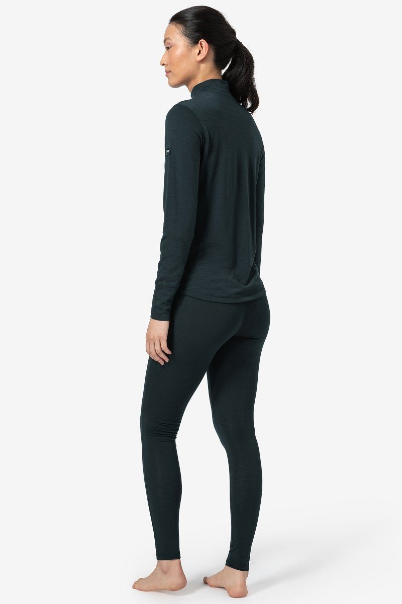 SUPER.NATURAL Thermounterhose für Damen, Merino W TUNDRA175 TIGHT funktioneller Merino-Materialmix