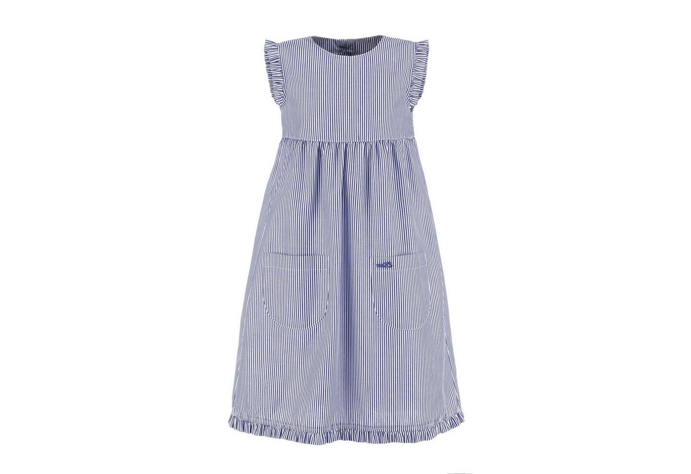 modAS Sommerkleid 10283 Kinder Kleid gestreift mit Rüschen - Mädchenkleid mit Streifen