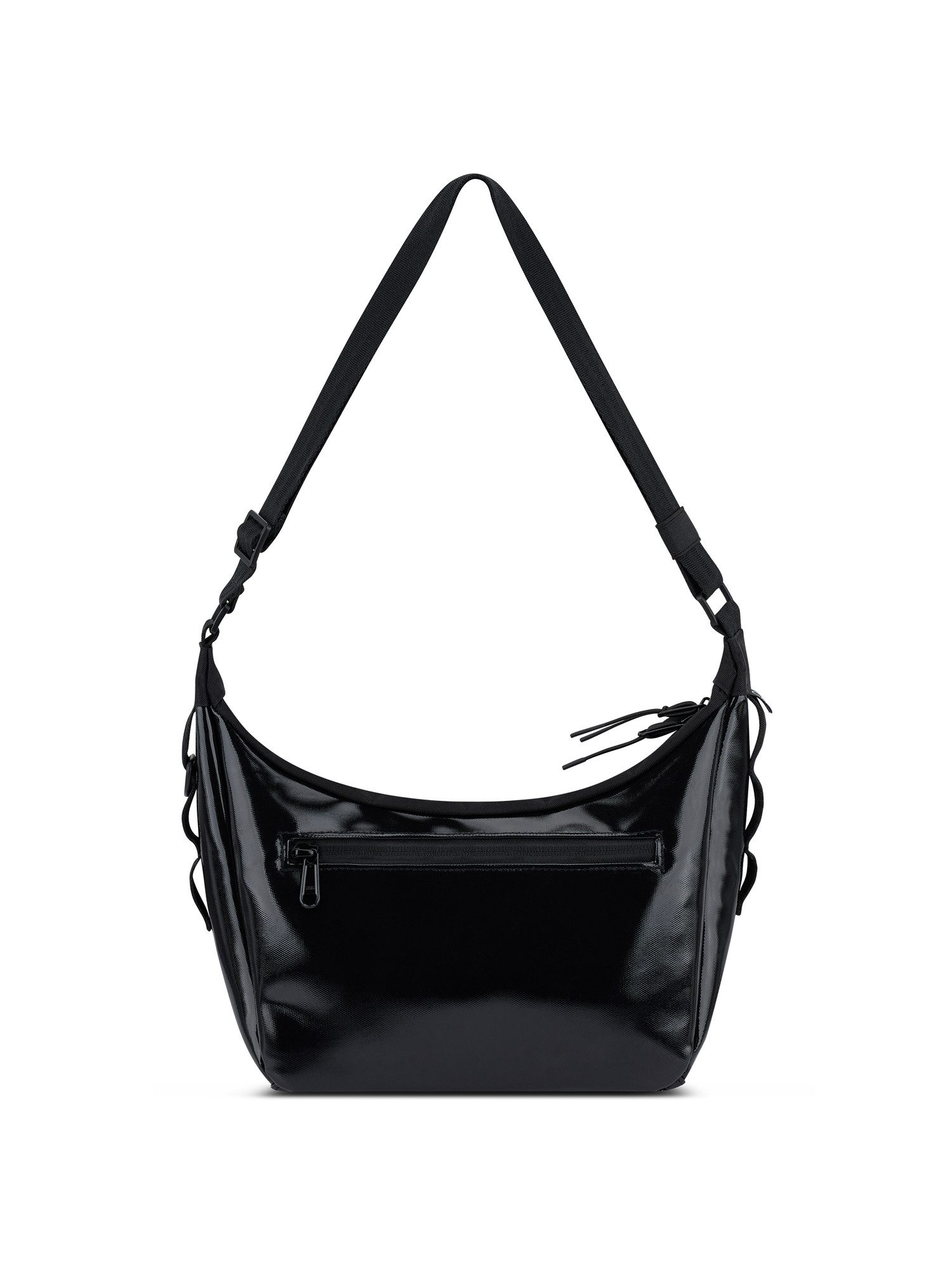 Johnny Urban Umhängetasche Liv Schultertasche aus TPU und Polyester, Stylische Handtasche in Halbmond Form, Lack-Optik