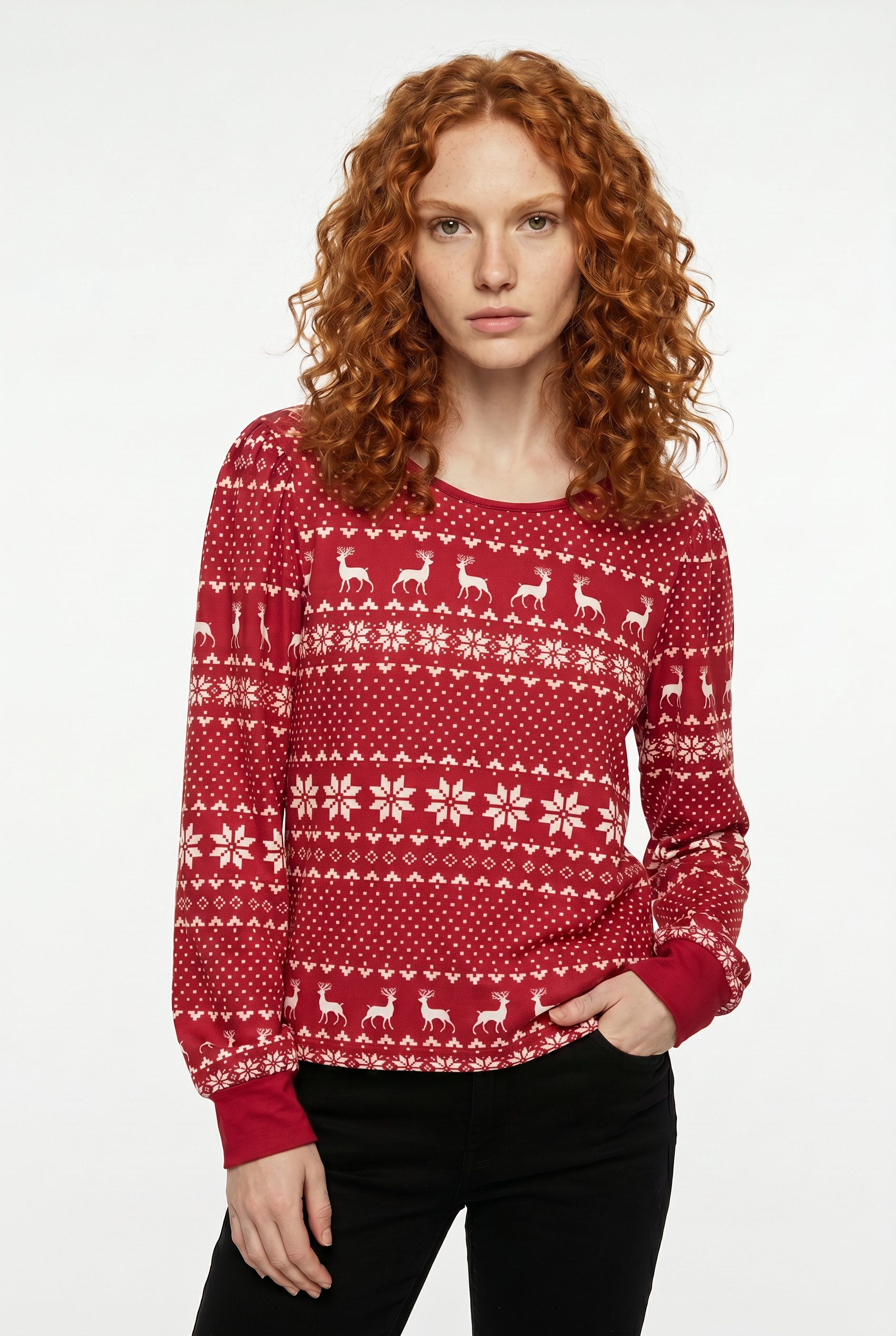 Langarmshirt VMCHRIS LS O-NECK TOP JRS XMAS