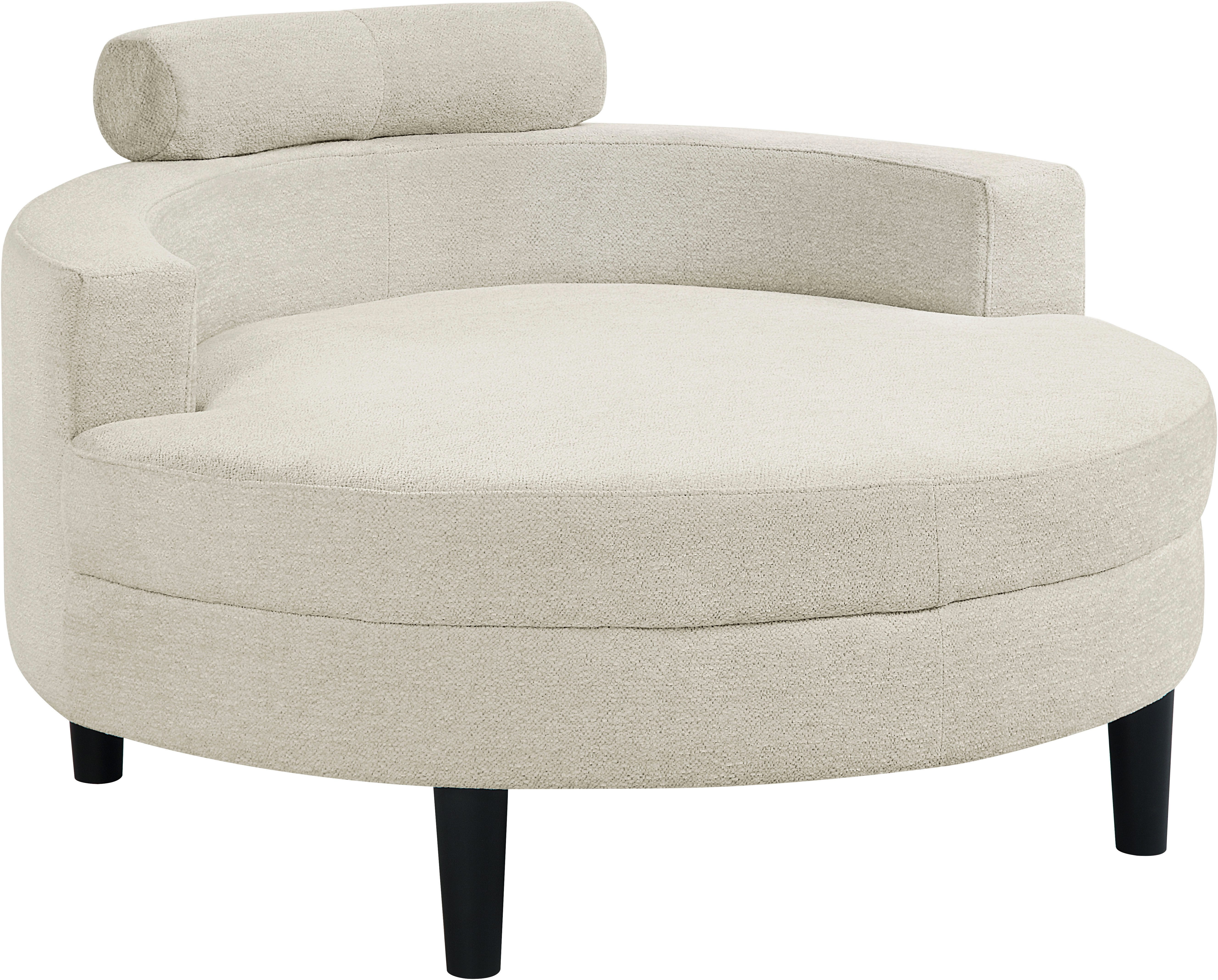 ATLANTIC home collection Loveseat Ravi Sessel, B: 114 cm, Sitzhöhe: 42 cm, XXL- Sessel, mit Stauraumhocker, Rückenstütze & 4 Zierkissen