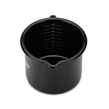 Petromax Messbecher, Emaille Milchtopf, Messbecher schwarz (1,0 Liter) Küchen-Zubehör und Camping