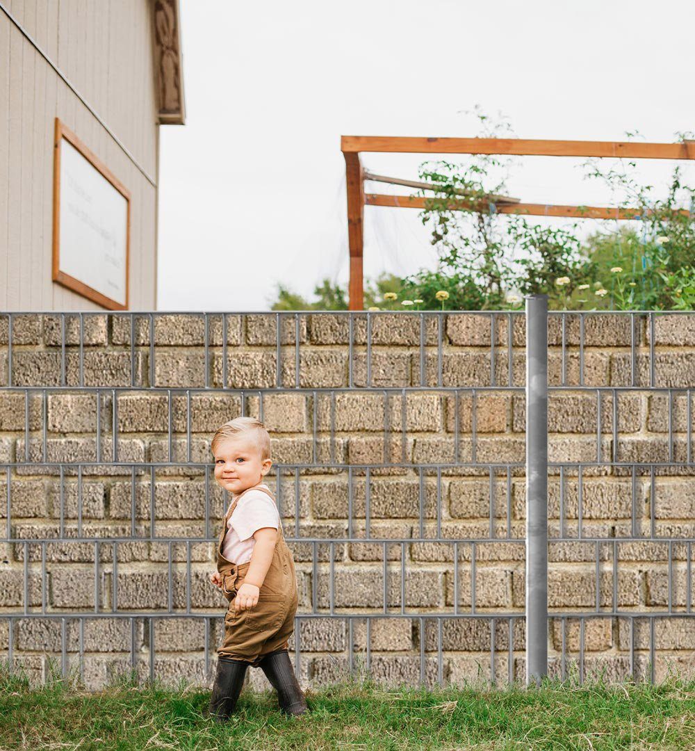 MyMaxxi Sichtschutzstreifen Sichtschutzstreifen helle Ziegelsteine Sichtschutz Garten Zaun, (helle Ziegelsteine verwaschen)