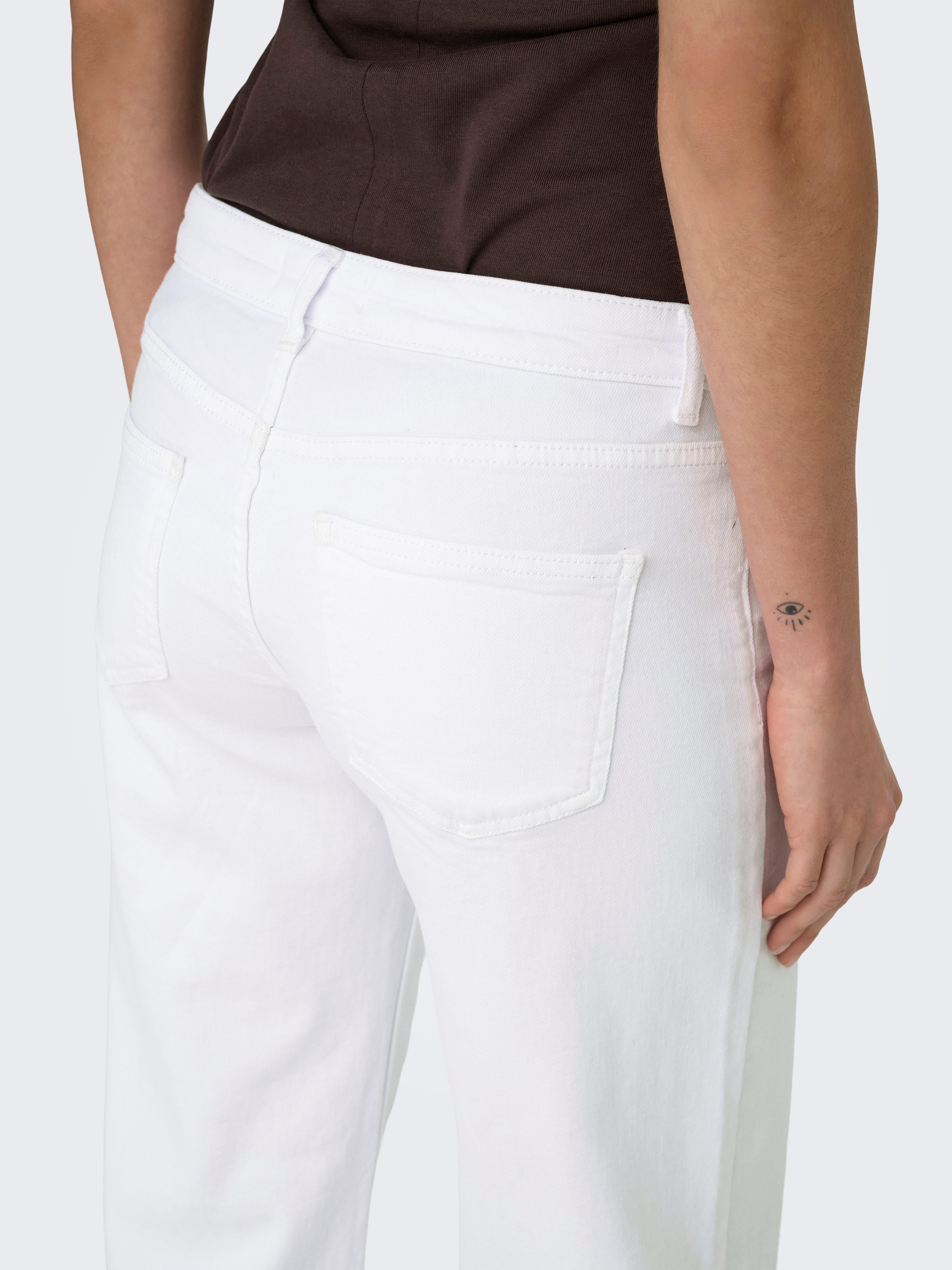 ONLY Low-rise-Jeans ONLJUDY-O LW WIDE LEG DNM TAI003 Baumwollmischung