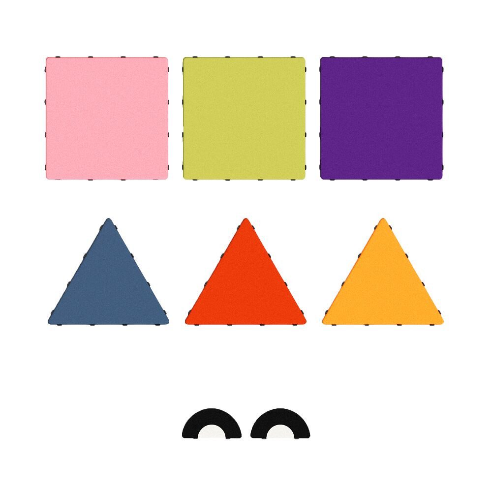 Tukluk Klettergerüst Mattenbausatz Kunterbunt, Für Grundschule und Kindergarten