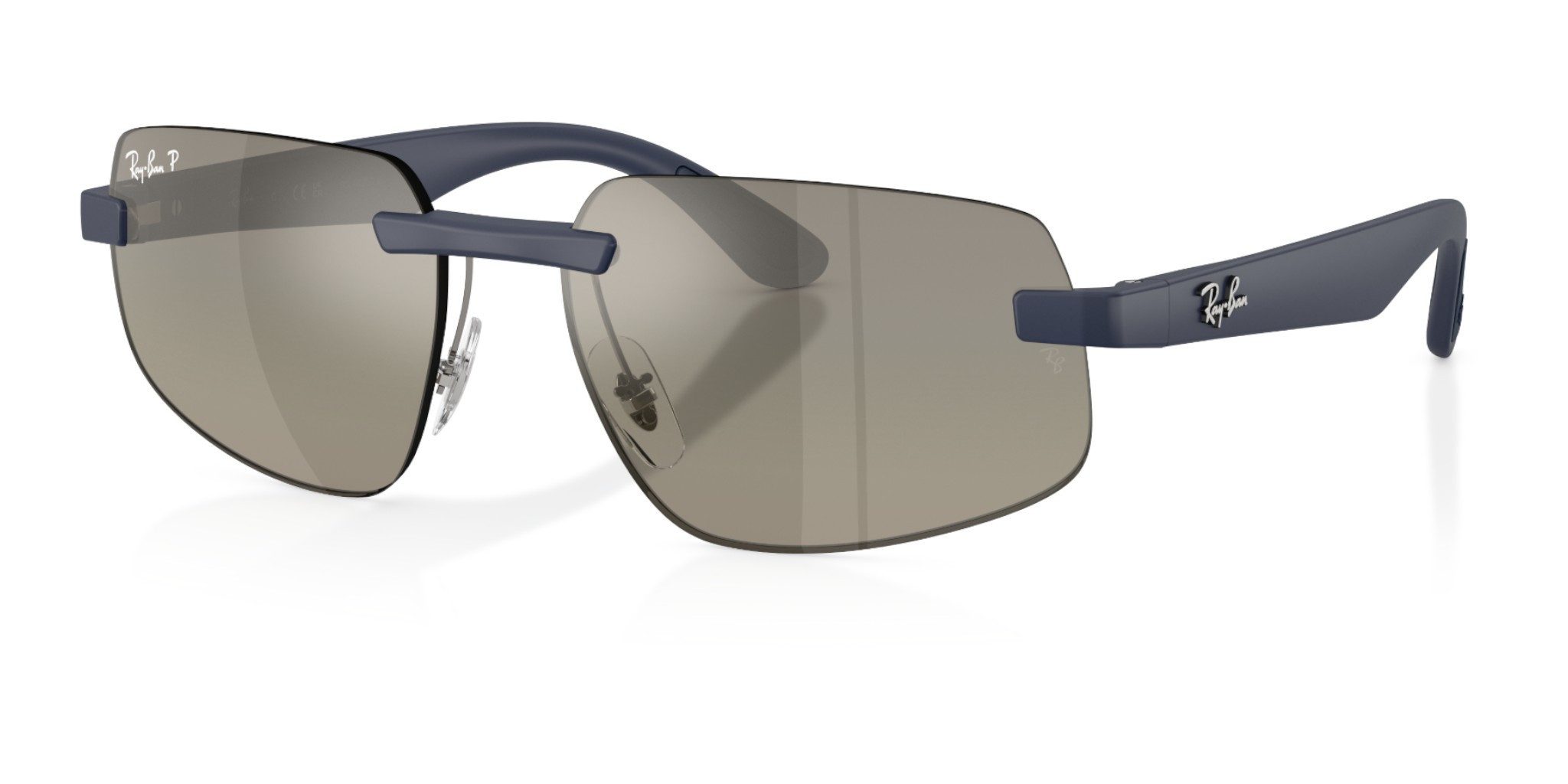 Ray-Ban Sonnenbrille RB4475 (Glasfarbe: Polarisiert S Grau) dunkelblau - 1 Brille