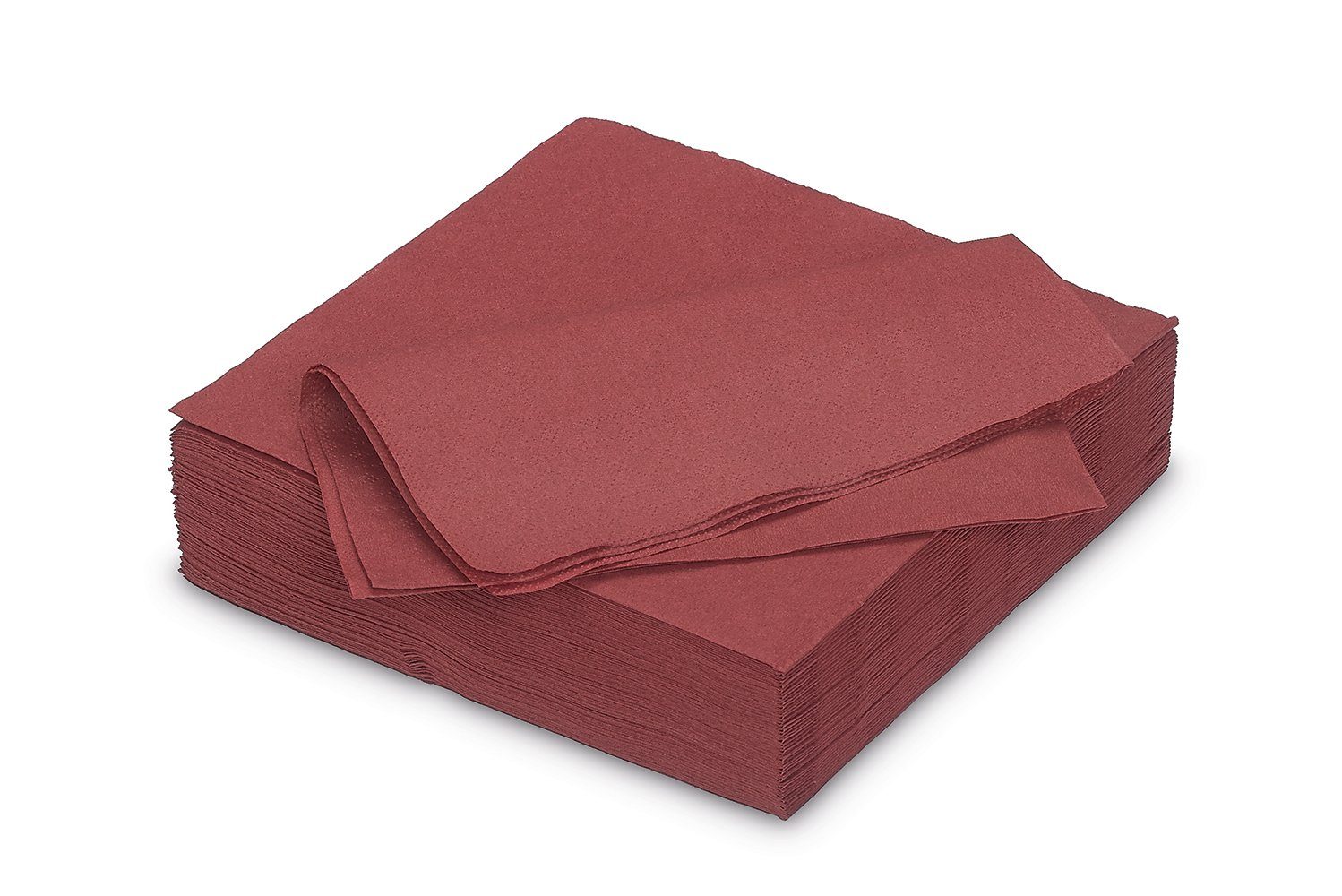AVA Papierserviette, Servietten aus Papier 33x33cm 2-lagig 50 Stück Weinrot