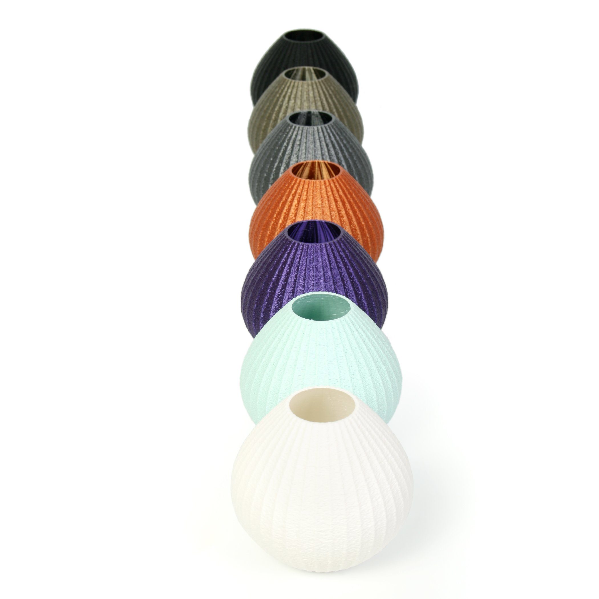 Kreative Feder Dekovase Designer Vase aus & – Bio-Kunststoff, Copper Old aus nachwachsenden bruchsicher Rohstoffen; Dekorative wasserdicht Blumenvase