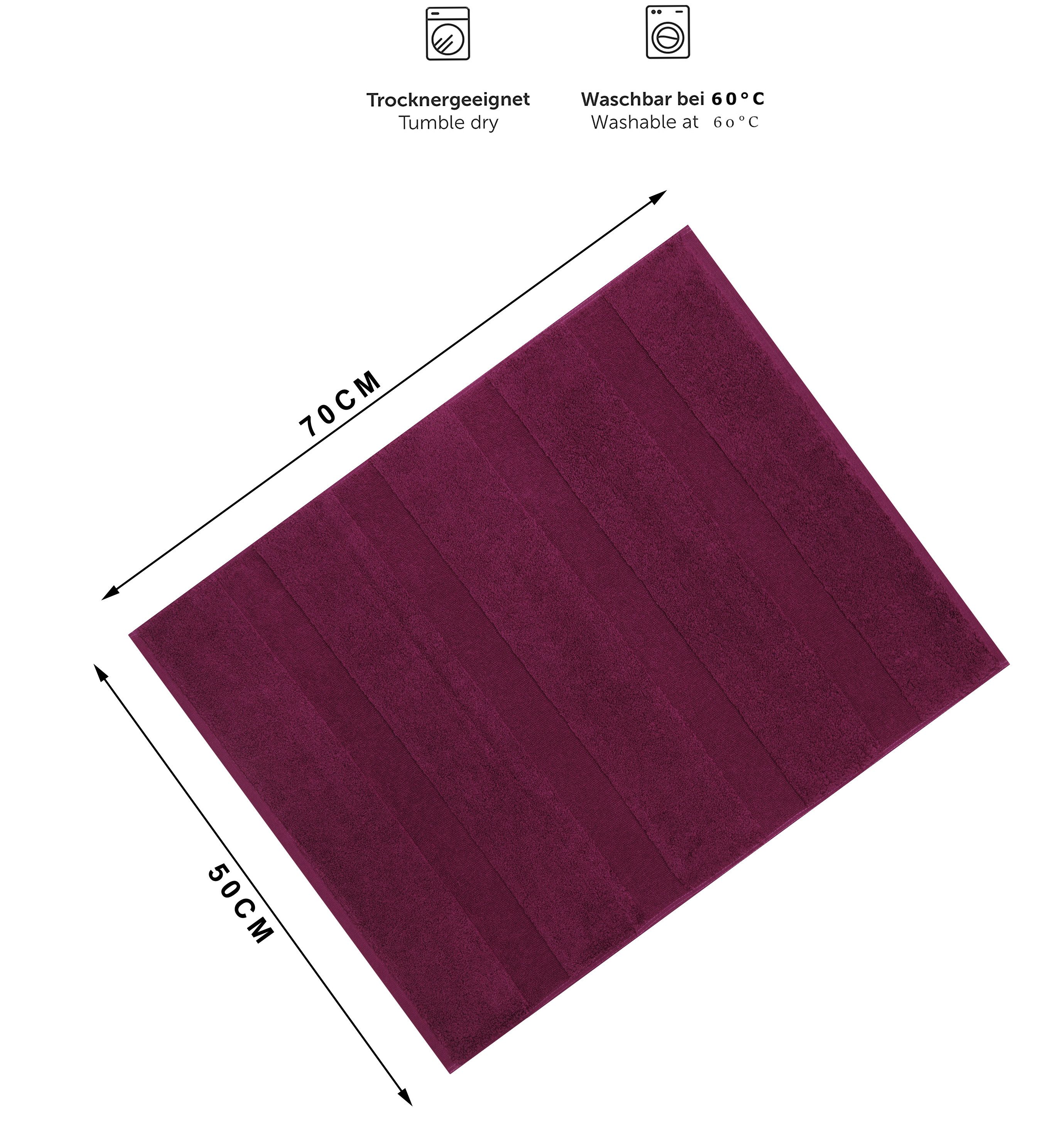 Betz Badematte 2er Set Badvorleger Deluxe Größe 50 x 68 cm, strapazierfähig günstig online kaufen