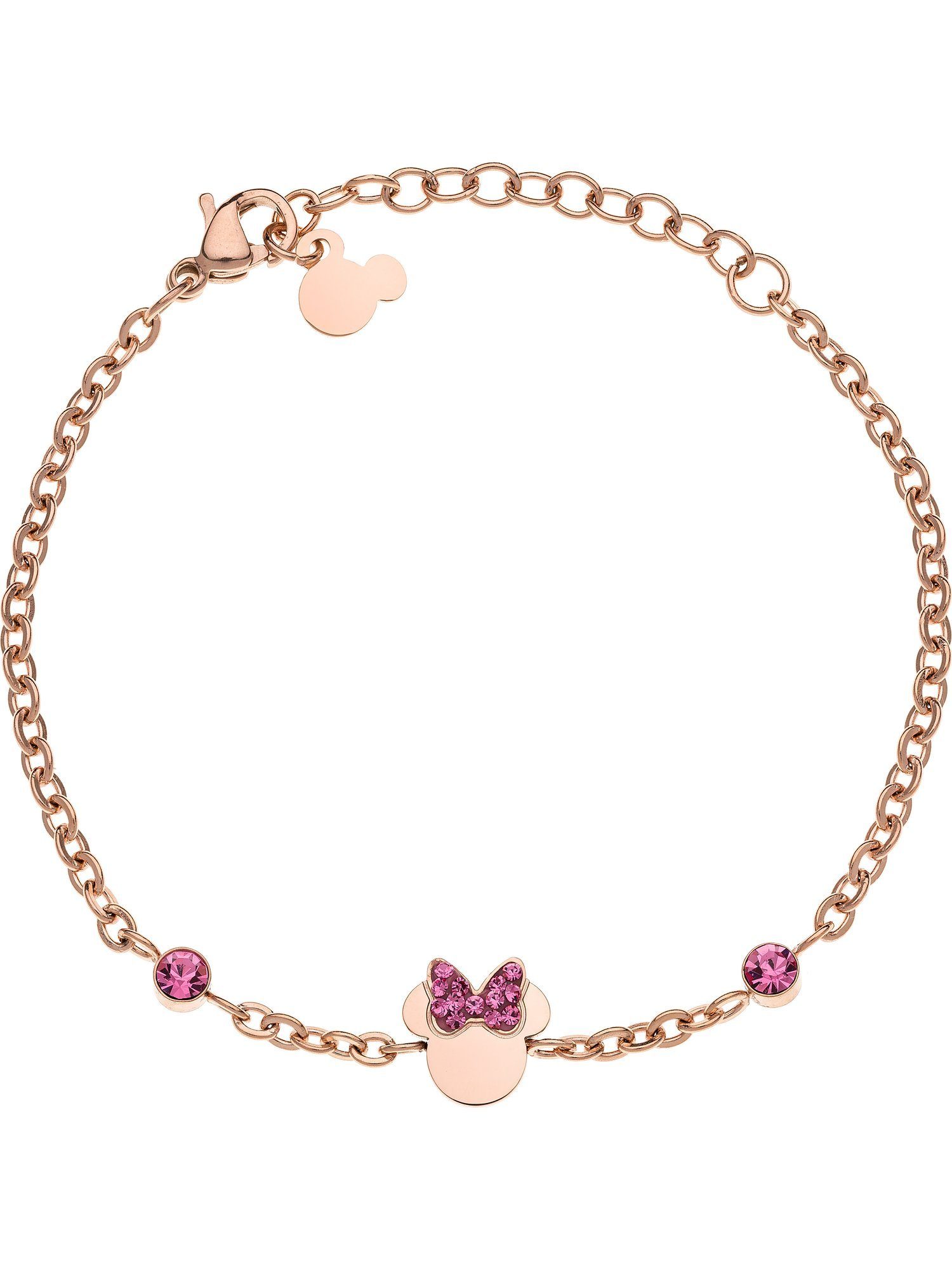 DISNEY Jewelry Silberarmband Disney Mädchen-Armband Edelstahl Kristall, Modern