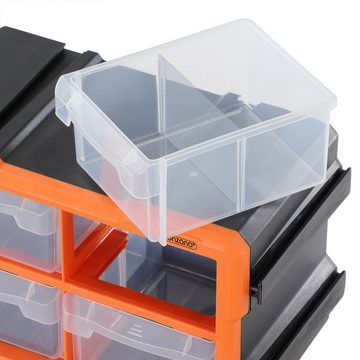 monzana Aufbewahrungsbox MW1804 (1 St), Kleinteilemagazin Sortimentskasten erweiterbar und kombinierbar bis 8