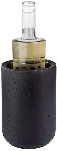 APS Wein- und Sektkühler Element, Maße ca. Ø 12 cm, Höhe 19 cm, Innendurchmesser ca. 9,5 cm, aus Naturstein, für Flaschen und Getränke, auch als Vase einsetzbar