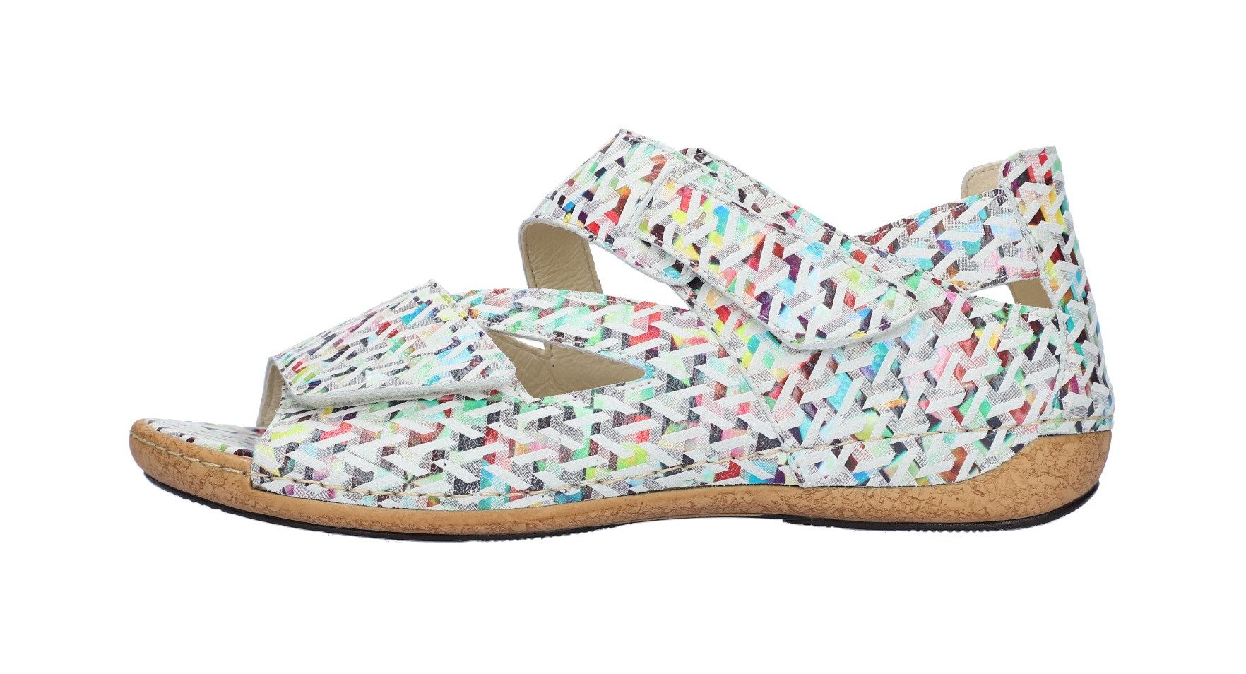 Waldläufer Sandale, Klettschuh, Bequemschuh, Sommerschuh in Komfortweite H (sehr weit)