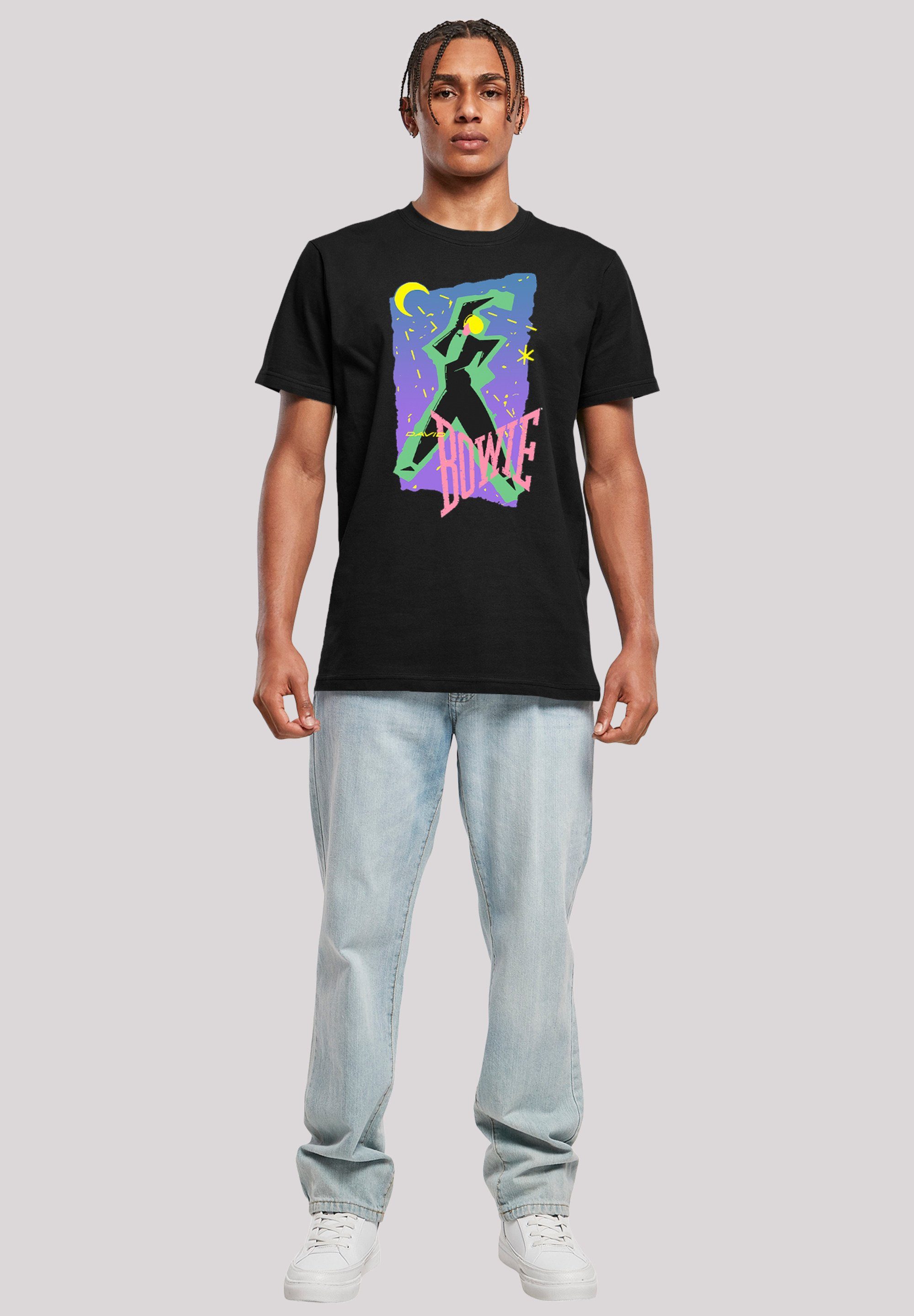 F4NT4STIC schwarz Print Dance T-Shirt Moonlight Bowie David