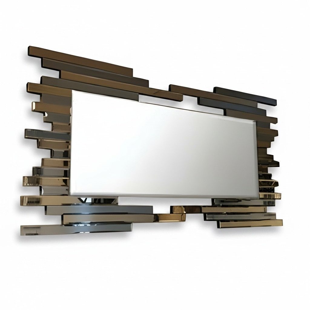 Xlmoebel Spiegel Brauner Wandspiegel aus Glas im modernen Wohnstil (1-St), Made in Europa