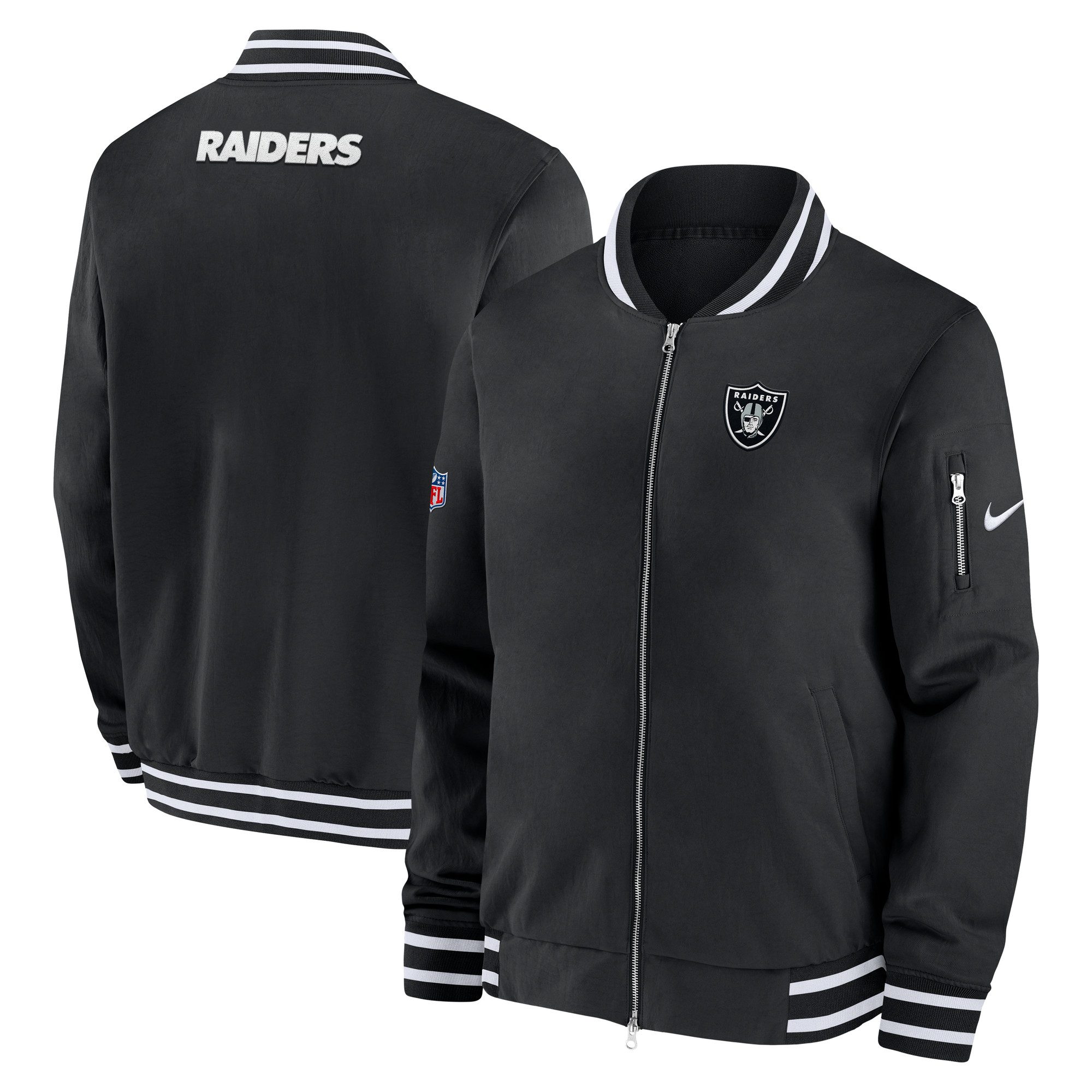 Nike Bomberjacke Nike Jacke Las Vegas Raiders Nike Coach Bomber günstig online kaufen
