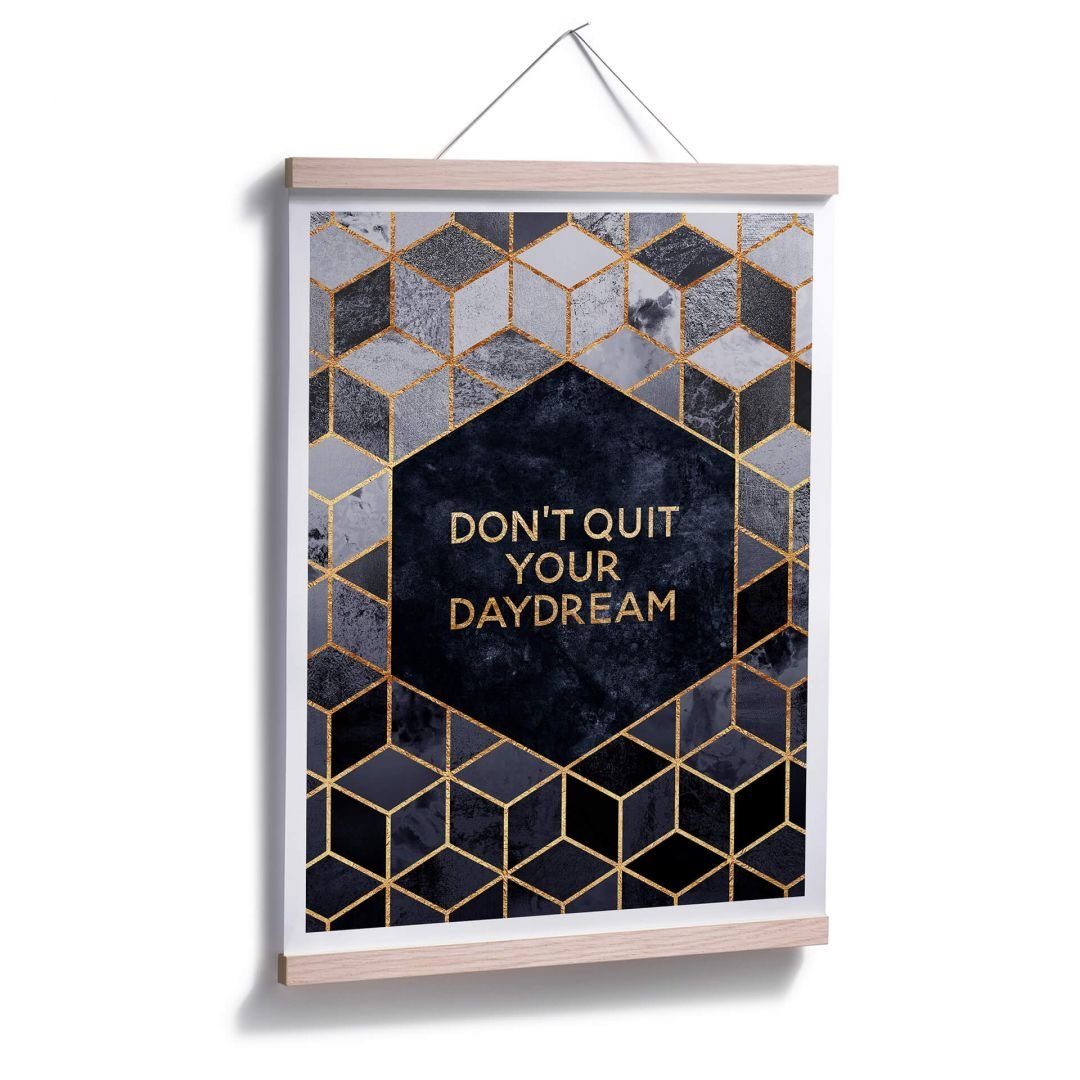 Don´t Quit your modern Daydream, Wandbild Déco Poster Art Poster K&L Wohnzimmer Art Fredriksson Wall